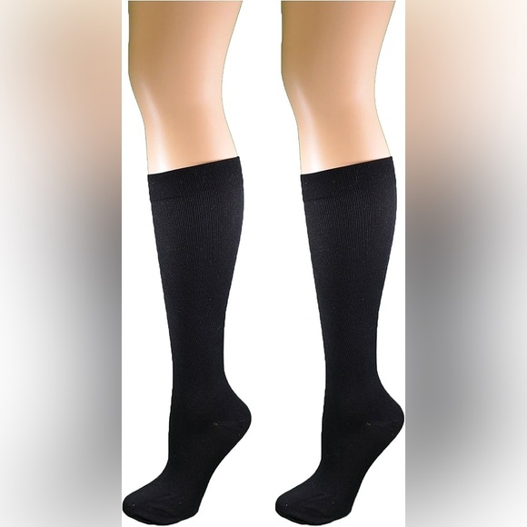 Dr. Motion Compression Black & Brown Knee-High Socks 2 Pairs - Picture 3 of 7